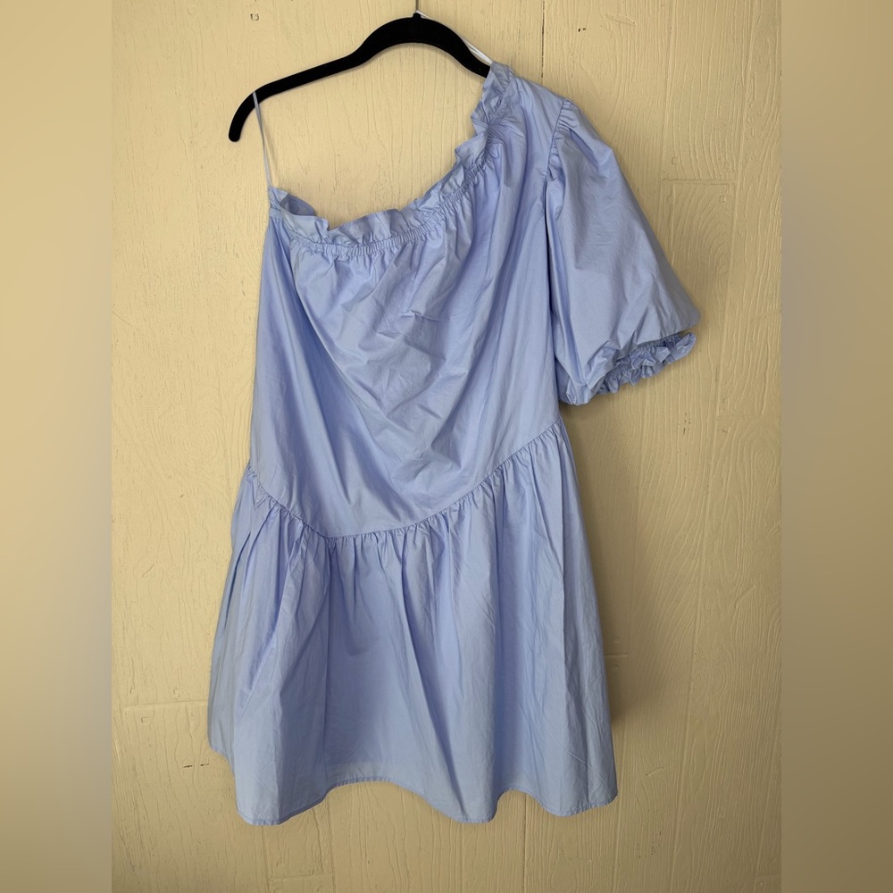 English Factory One Shoulder Mini Dress